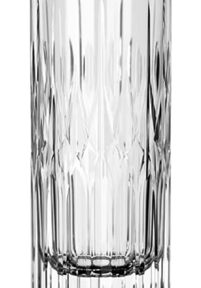 Lucaris Opulence Ruby Highball Glass Set - 350ml, Premium Red Crystal (Set of 6) - Image 1